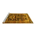 thumbnail image 2 of Ahgly Company Machine Washable Indoor Square Persian Yellow Traditional Area Rugs, 8' Square, 2 of 4