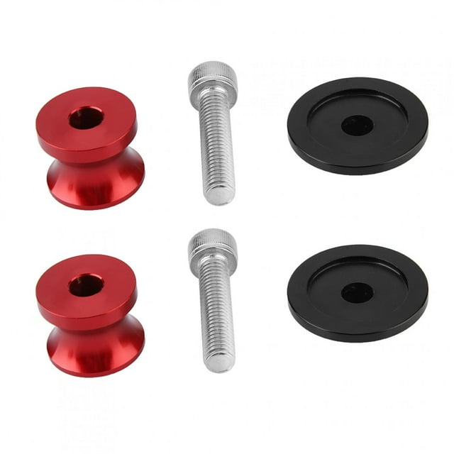 Rdeghly 6mm Motorcycle CNC Rear Stand Swing Arm Spool Sliders Stand Swingarm Bobbins