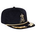 thumbnail image 3 of Men's New Era Black Los Angeles Angels Corduroy Filigree Golfer Adjustable Hat, 3 of 6