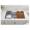 thumbnail image 2 of BOCCHI 1362-001-2024CH Sotto Dual-mount Fireclay 32" 1 Bowl Kitchen Sink Kit, 2 of 7