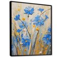 thumbnail image 2 of Designart "Painting The Calm Of Blue Cornflowers" Cornflowers Floater Framed Canvas Prints, 2 of 5