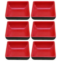 Niceauty 6-Pack Sauce Dishes Square Shape Condiment Plate Set Dipping Bowl For Soy Sauce