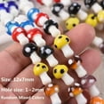 thumbnail image 5 of U8MO 10pcs 13x10/17x12mm Mixed Mushroom Lampwork Glass Loose Craft Beads Jewelry DIY-18x15mm-Opaque Lt Blue, 5 of 6