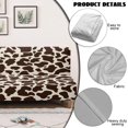 thumbnail image 3 of SCRAWLGOD Cow Print Beige Brown Stretch Futon Covers Armless Sofa Bed Covers Scratch Resistant Futon Mattress Cover Couch Furniture Protector for Pets Dogs, 3 of 7