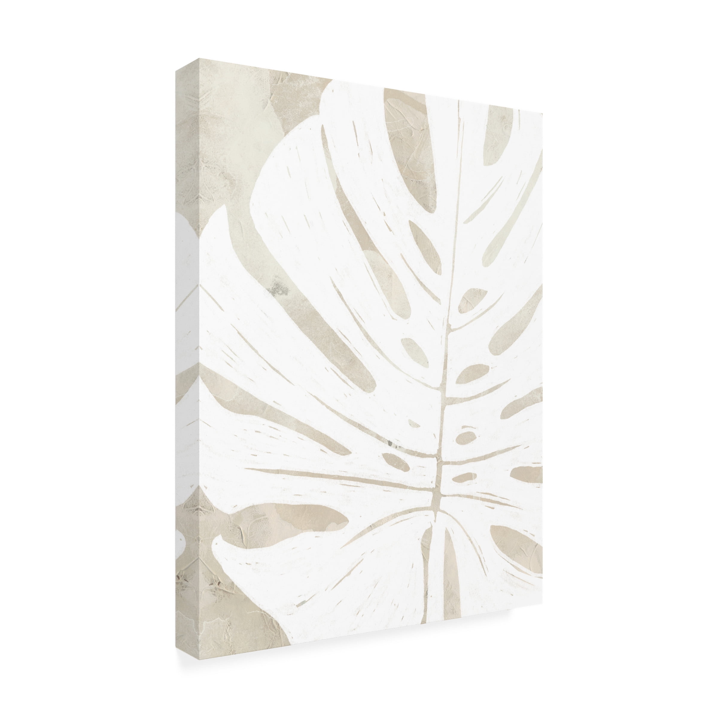 June Erica Vess 'Linen Tropical Silhouette I' Canvas Art