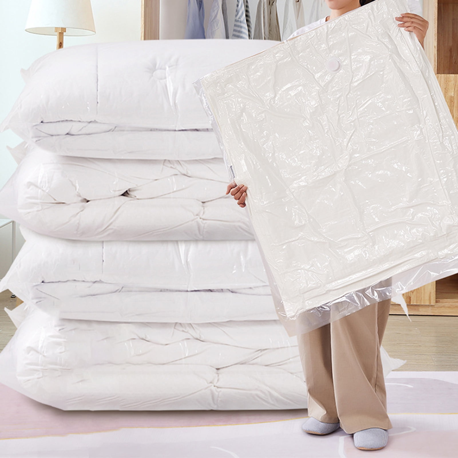 Extra Large 3d Vacuum Storage Bags Free Up 80 Space For Comforters Blankets  Bedding Clothes Quilts Duvets More - Baby & Maternity - Temu Canada