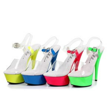 

609-ROXY 6 Neon Stiletto Sandal
