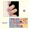 thumbnail image 1 of 24Pcs New White Daisy Fake Nails Short Simple Detachable Wearable Armor Wearing Reusable False Nails Ballerina Press on Nail Set FGS, 1 of 7