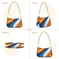 thumbnail image 7 of FORMRS Womens Shoulder Bag with Chain Strap Clutch Purse Cute Tote Handbag, Orange Abstract Wavy, 7 of 7