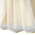 thumbnail image 5 of Flower Girls Dress Champagne Crown Gloves Bow Tie Wedding Party 6 Years, 5 of 6