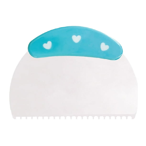 Yuarrent Cortador de cuchillos para tartas, raspador de crema DIY para mantequilla, Fondant, raspadores de irregulares, rebanador de bordes, Cocina y Comedor 3.38g Yuarrent HA080605-03