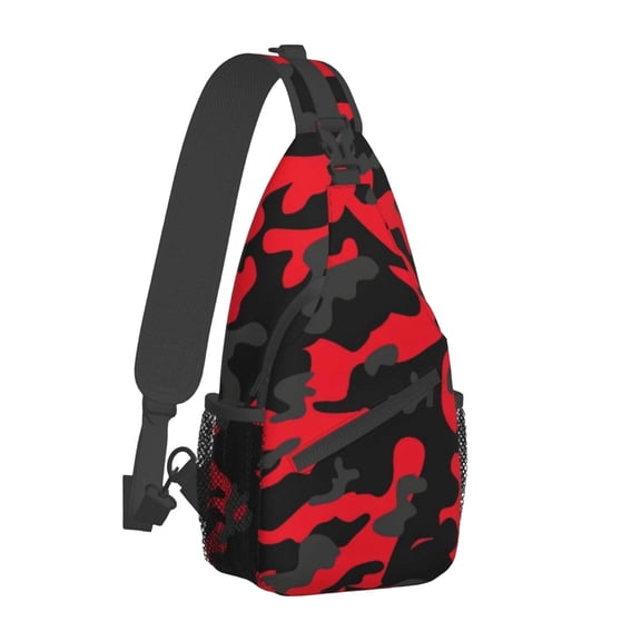 Crossbody Bags for Women Camo Print Sling Chest Bag Lightweight Shoulder Bag for Daily Outdoor Use
