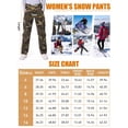 thumbnail image 2 of FEN AI Womens Work Pants with Fleece Lined Cotton Y2k Camo Cargo Pants Insulated Snow Ski Pants 12, 2 of 9