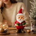 thumbnail image 4 of Gardjoe Premium Collectible Santa Claus Resin Figurine with Hand Painted Details in Red and Green for High End Christmas Tabletop and Shelf Display, 4 of 6