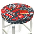 thumbnail image 3 of Haiem Fire Sign Cushion Round Bar Chair Seat Cover Bar Chair Cushion Covers Elastic Washable Bar Chair Cover,Protects from Scratches and Stains-14 inch, 3 of 7