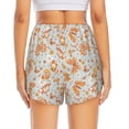 thumbnail image 2 of Lsque Retro Floral Butterfly Printed Women's Running Shorts with Liner Pockets,Elastic Quick Dry Workout Athletic Gym Yoga Shorts,Womens High Waist Shorts-Medium, 2 of 9