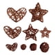 thumbnail image 4 of 9 bolas de ratán con forma de corazón y estrella para decoración navideña, accesorios para fotos, manualidades y regalos. Café, 4 of 9