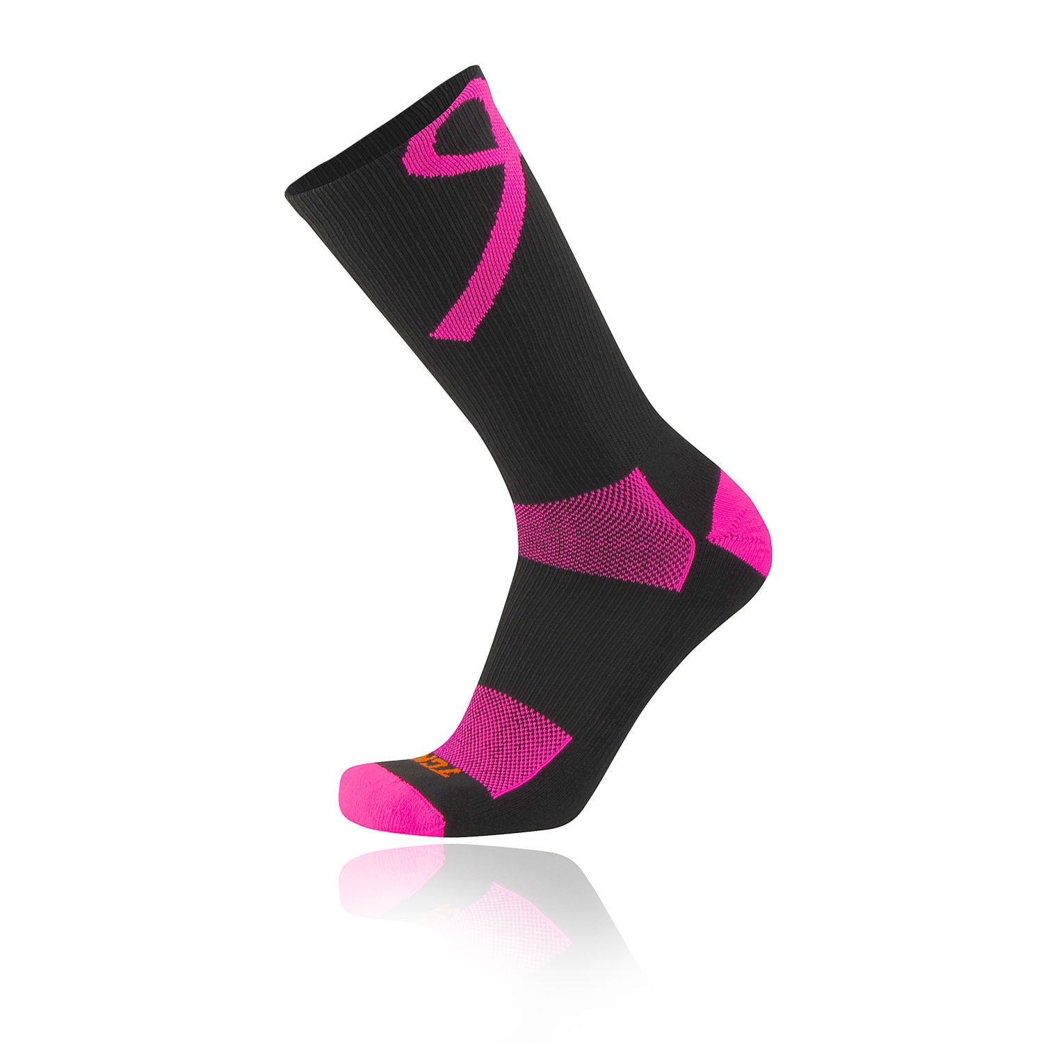Adrenaline Athletic Socks Black and Pink Breast Cancer Awareness OSFM Lacrosse 
