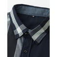 thumbnail image 5 of Fredd Marshall Men's 100% Cotton Long Sleeve Plaid Button-Down Shirt, 5 of 8