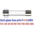 thumbnail image 4 of Brillar Kit surtido de fusibles de vidrio de 126 piezas, fusible de cartucho de vidrio de 6 x 30 mm, fusibles de automóvil de acción rápida, fusibles de vidrio de acción rápida (AMP 1A 2A 3A, 4 of 5