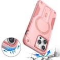thumbnail image 4 of Designed for Apple iPhone 11 (6.1") Magnetic Invisible Kickstand Holder with Magsafe, Slim Fit Shockproof Hybrid Military Grade Heavy Duty Phone Case Cover [Pink], 4 of 10