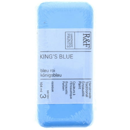 UPC: 0836943001367 | R&F Handmade Paints Encaustic Paint Cake  104ml  King s Blue