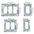 thumbnail image 2 of Yayeee Rocker Switch Wall Plate 2-Gang 4.7"x4.6" Home Decorative Outlet Cover, Vibrant Hydrangeas Pattern, 2 of 6