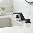 thumbnail image 2 of Double Handle Waterfall Bathroom Tub Faucet Matte black, 2 of 5