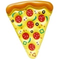 thumbnail image 1 of Giant Inflatable Pizza Slice Pool Float, Fun Pool Floaties, Swim Party Toy, Summer Pool Raft (1 Pack), Extra Large with Cup Holders, 1 of 6