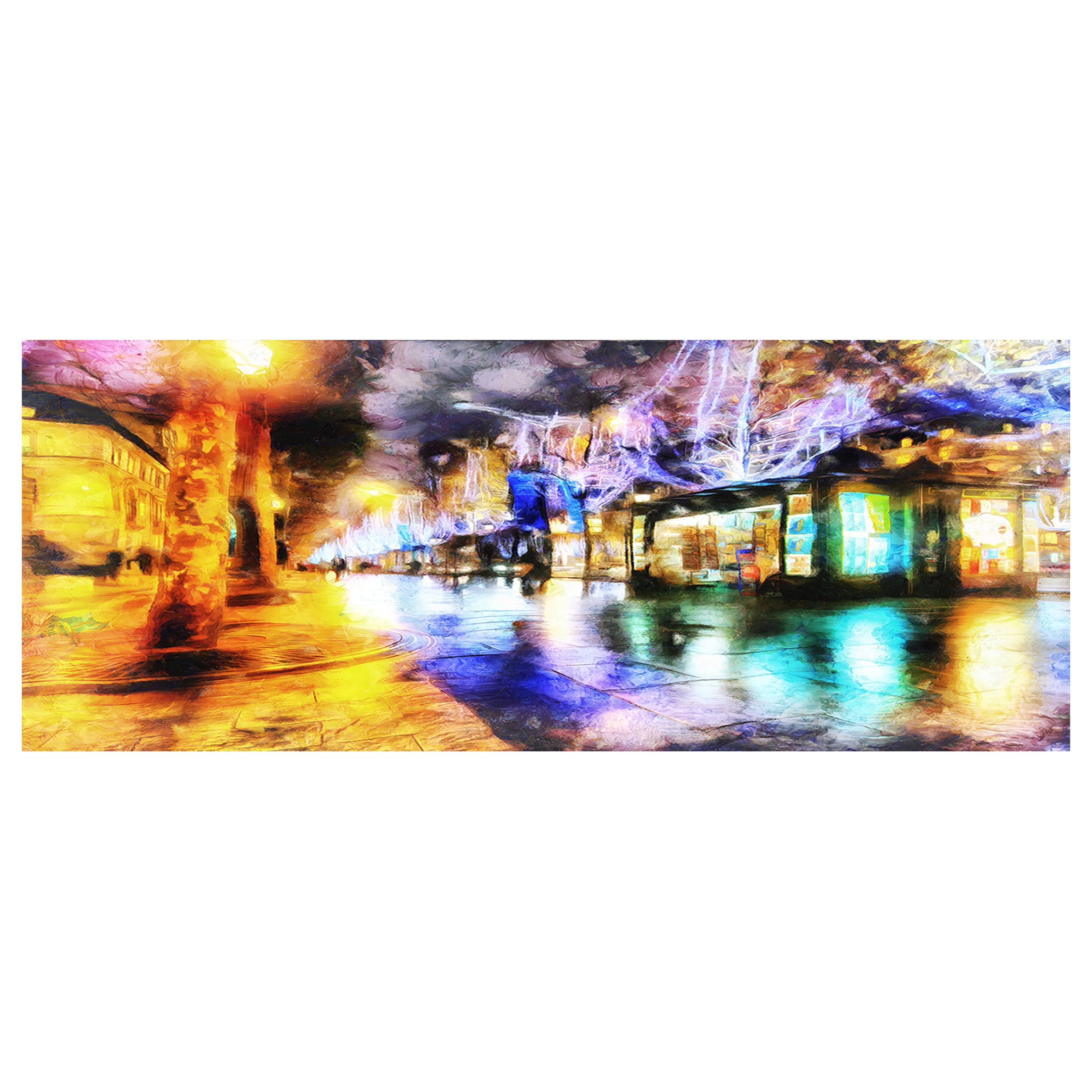 Tableau d'art en toile Design Art à motif de rue de Paris