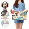 thumbnail image 5 of Yayeee Foldable Storage Basket for Shelves with Handles Waterproof Cloth Bins, Blue Retro Print, 5 of 7
