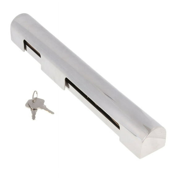 30cm Stainless Steel Boat Marine Outboard Marine Motor Lock with Keys for Boat, Fishing Boat,Speedboat