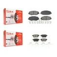 thumbnail image 1 of SIM Front Rear Semi-Metallic Brake Pads Kit for Car Toyota Corolla Prius Prime KSM-100616, 1 of 8