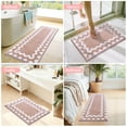 thumbnail image 4 of Findosom 4-Piece Bathroom Rugs Set,Non Slip Absorbent Bath Mat,Machine Washable Microfiber Quick Dry Bath Rug for Bathroom Bedroom Kitchen Shower Tub,Pink, 4 of 7