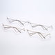thumbnail image 4 of Gafas de sol con forma de V para hombre y mujer, estilo europeo y americano, con diseño de diamante, sin piezas, estilo distintivo, con montura de media montura y fotografía callejera, 4 of 6