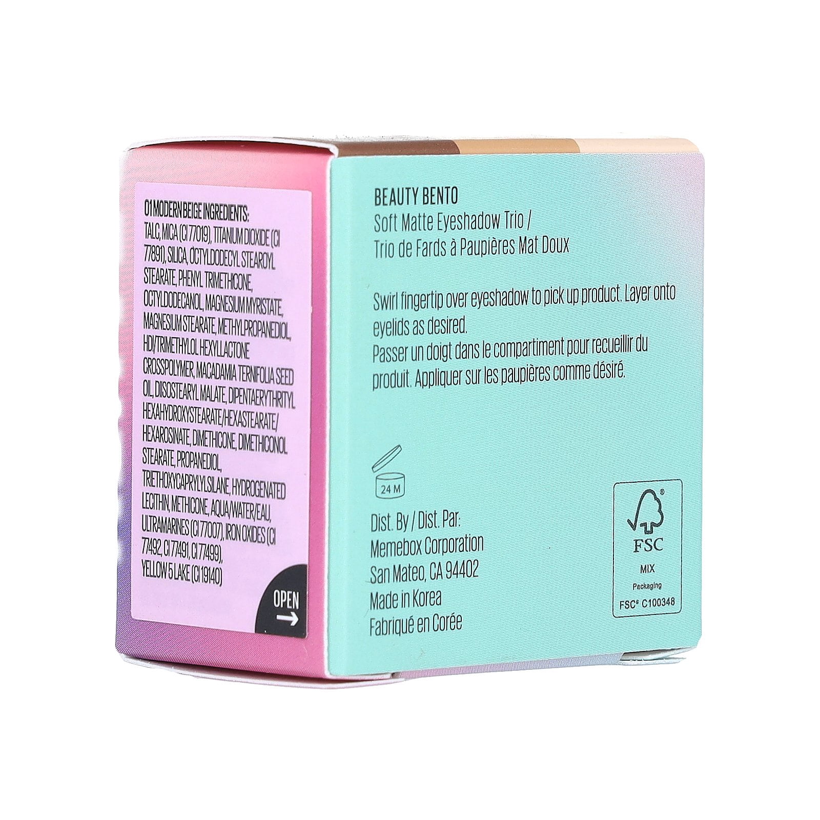 Kaja Beauty Bento, Soft Matte Eyeshadow Trio, 14 Neutral Moment, 0.13 oz (3.9 g)