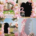thumbnail image 6 of SUKAIKEQA Metal Arch Stand with Spandex Covers, Wedding Party Decorations (Black, 7.2FT), 6 of 6