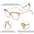 thumbnail image 2 of Gafas de sol con montura de ojo de gato y lentes transparentes para mujer B2440, 2 of 4