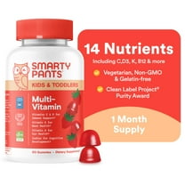 SmartyPants Kids & Toddler Multivitamin Gummies, Wellness Supplement for Kids, Vitamin C, B12, 60 ct