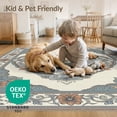 thumbnail image 4 of ODIKA Dining Transitional Symmetrical Decorative Motif Delicate Large for Home Office, Gaming Room, Under Desk, Non-Slip Chair-Friendly, 4 of 7