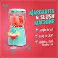 thumbnail image 2 of Nostalgia 128 oz Portable Margarita Maker and Slushie Machine with Easy-Flow Spout, Aqua, 2 of 8