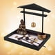 thumbnail image 5 of Kit de jardín con estatua budista y soporte de meditación para la decoración de para hogar, 5 of 7