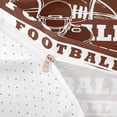 thumbnail image 4 of Castle Fairy Football Print Twin Duvet Cover,Sport Theme Twin Bedding,Brown White,2pcs,1 Duvet Cover and 1 Pillowcase, 4 of 6