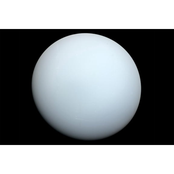 24x36 gallery poster, Uranus as viewed by Voyager 2