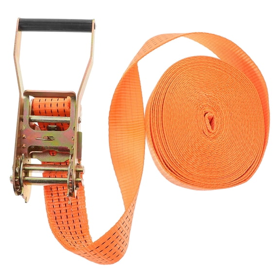 Milisten Tie-Down Ratcheting Straps Orange Heavy Duty by  for Securing Loads