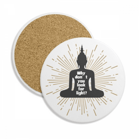 

Light Pursuit Search Darkness Coaster Cup Mug Tabletop Protection Absorbent Stone