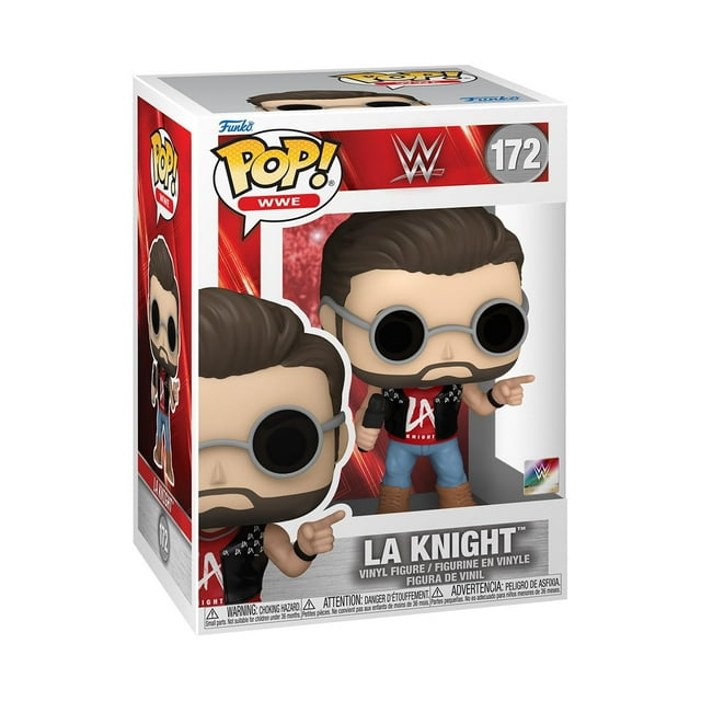 Figura de vinilo coleccionable Funko Pop WWE LA Knight 9,5 cm