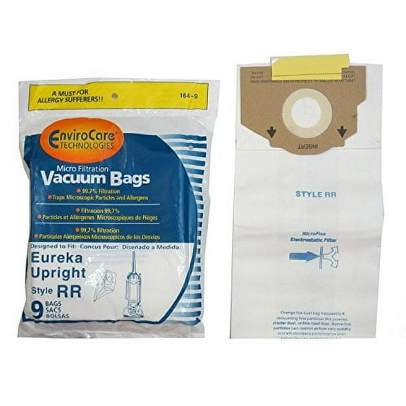 Compatible with Eureka RR Micro Filtered Vacuum Bags 61115 boss smart vac 4800 (9 Bags)