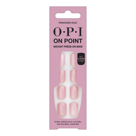 OPI On Point Instant Press On Nails, Princesses Rule!, False Nails, 24 Pieces
