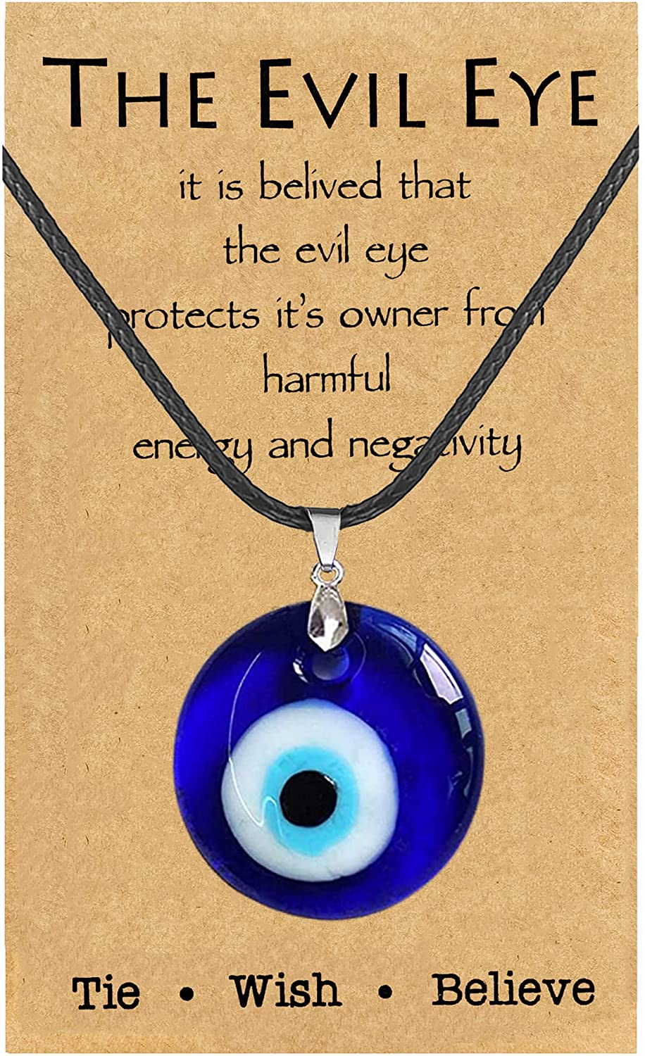 Crystal Heaven Blue Evil Eye Necklace Pendant - Original Turkish Evil Eye  Gold Jewelry For Women, Strong Spiritual Necklace Ojo Nazar Necklaces (Blue  Round) : Amazon.in: Jewellery